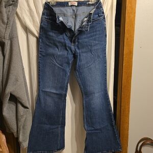 Wrangler Women's Wide Leg Jeans in Dark Blue